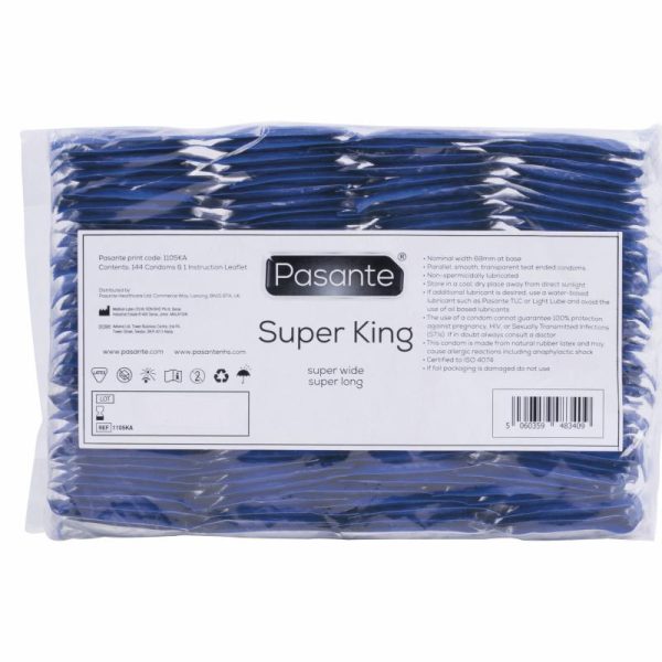 Pasante Super King Size Condoms 144 Pieces