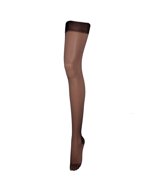 Bluebella Back Seam LegPlain Top Stockings Black