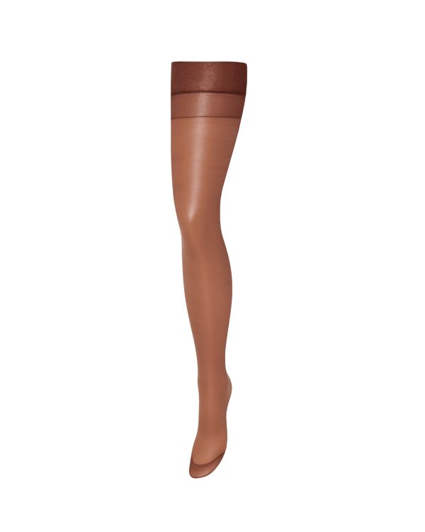 Bluebella Plain LegPlain Top Stockings Caramel