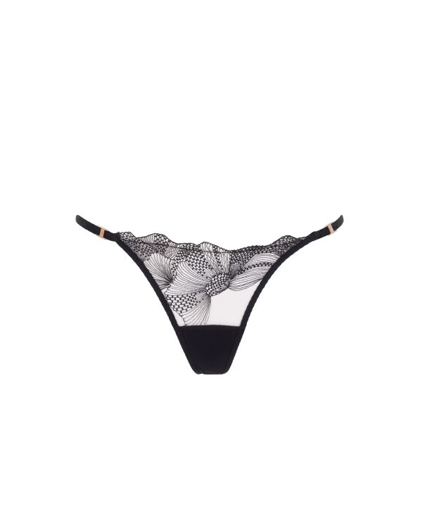 Bluebella Adeline Thong SheerBlack