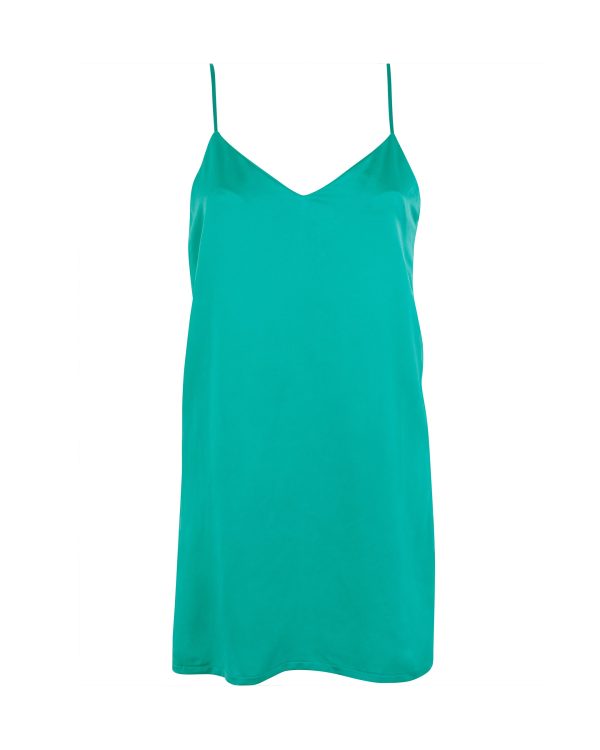 Bluebella Margot Luxury Satin Short Chemise Columbia Green