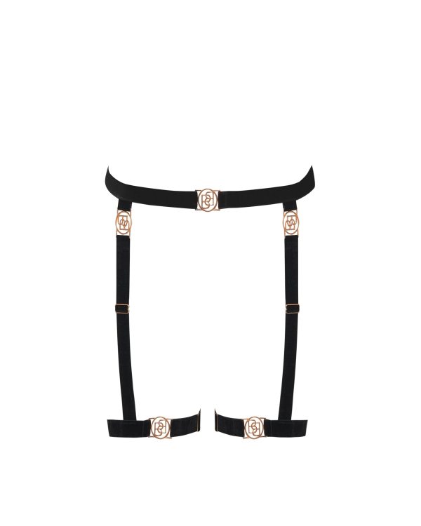 Bluebella Thalia Thigh Harness Black