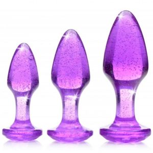 shimmering-gem-anal-plug-set-purple