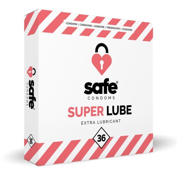 SAFE Condoms With Extra Lubricant Superlube 36 pieces