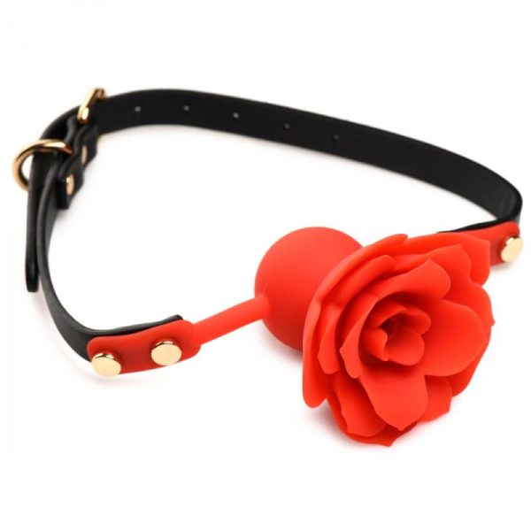 Blossom Silicone Rose Gag Red