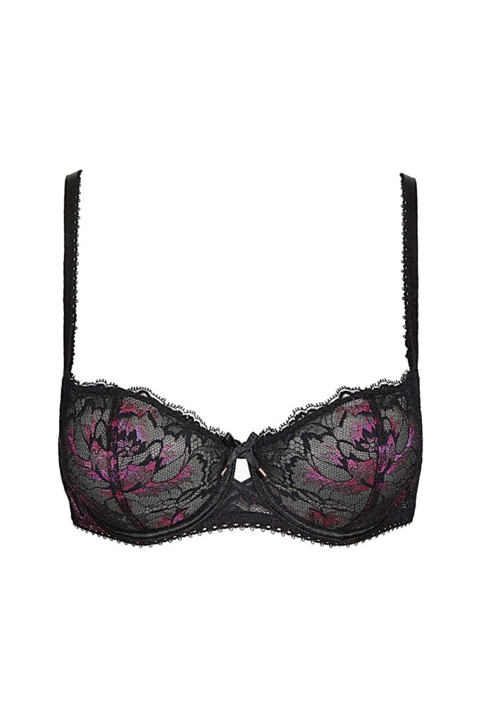 Aubade Aube Amoureuse Violetta Half Cup Bra Size 34B