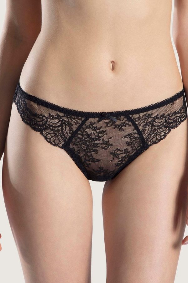 Aubade Danse des Sens Noir Tanga Size XL