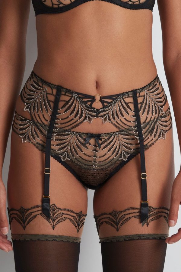 Aubade Hypnolove Suspender Belt Black Size L