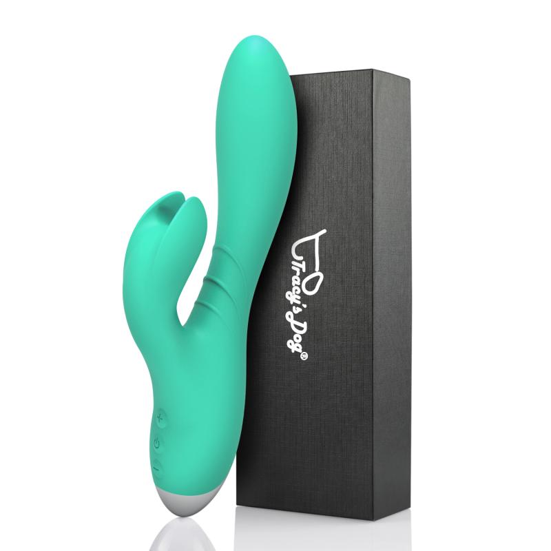 Tracys Dog Jade Rabbit Vibrator Green