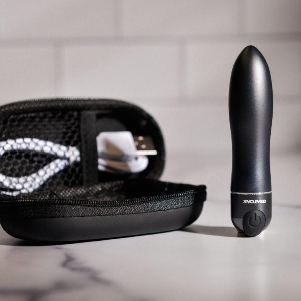 Evolved Travel Gasm Bullet Vibrator Black