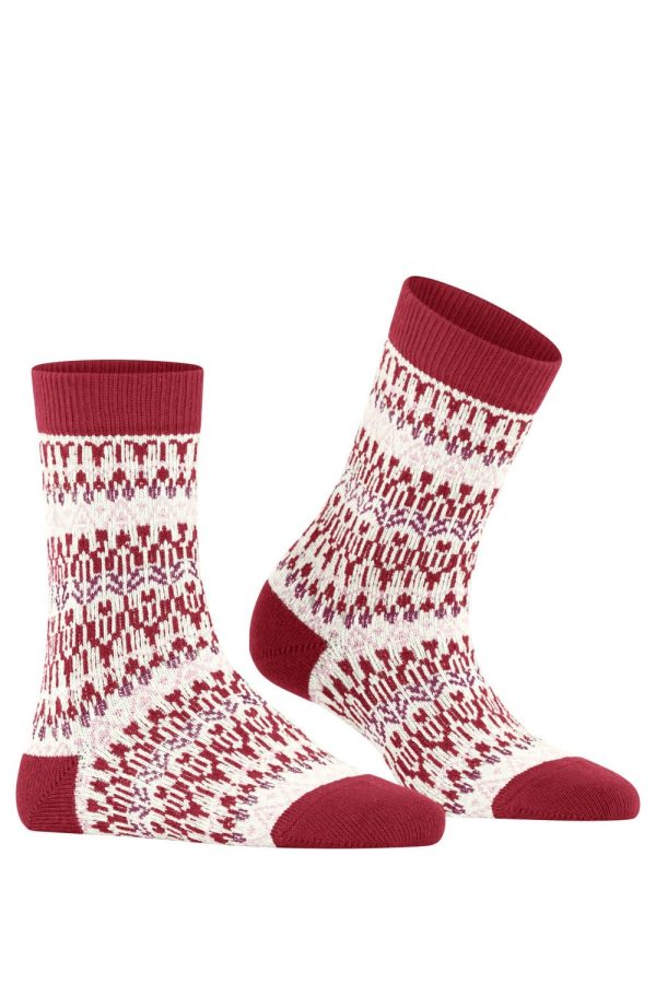 Falke Christmas Eve Socks Colour Red Size Shoe Size UK 55 8 EU 39