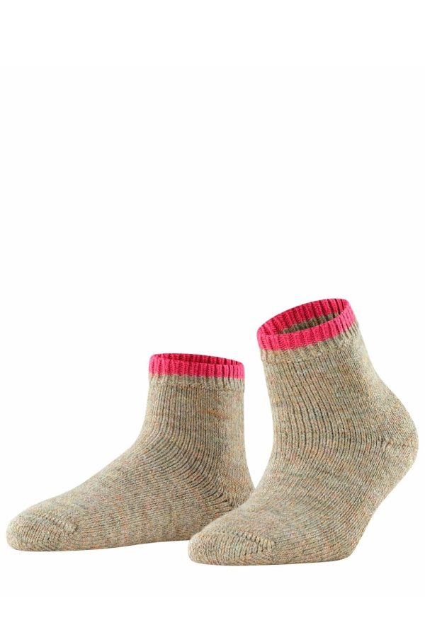 Falke Cosy Plush Socks Colour Nut Melange Size Shoe Size UK 3 5 EU