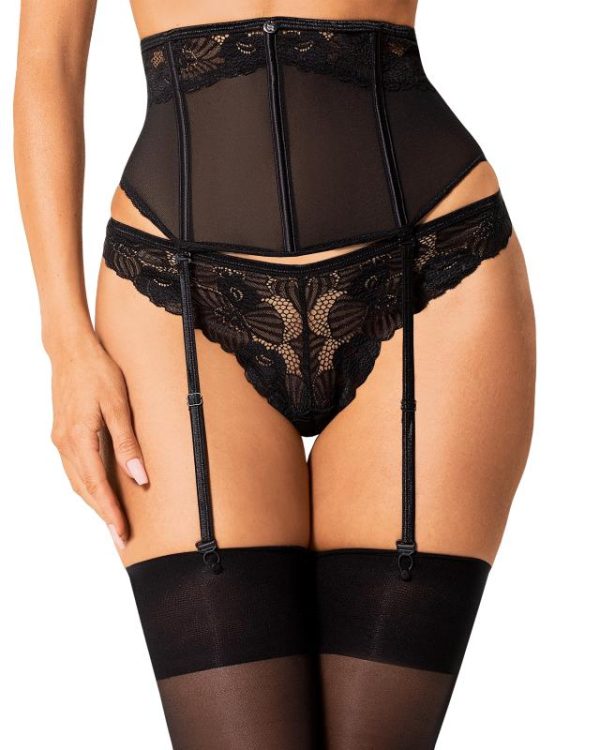 Serena Love Garter Belt Black