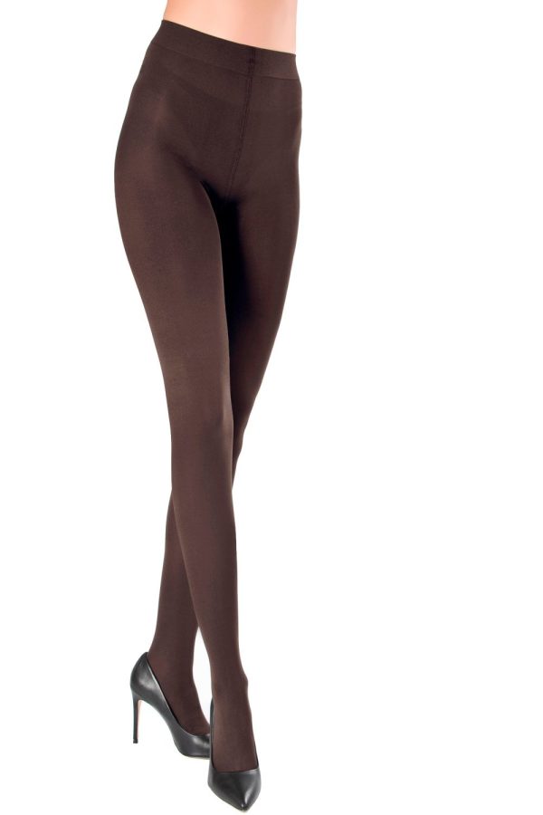 Trasparenze Cortina Opaque Tights Colour Marrone Size XL