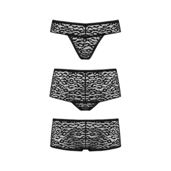 Underneath Lexi Set of 3 Panties Black