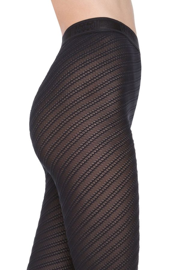 Wolford 3D Geometric Tights Colour Black Size S