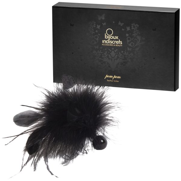 Bijoux Pom Pom Feather Tickler Black