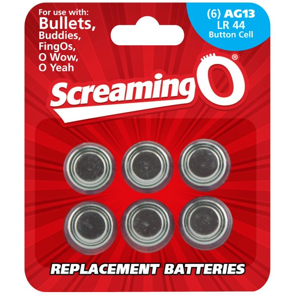 Screaming O Batteries AG13 LR44 6 pcs Silver