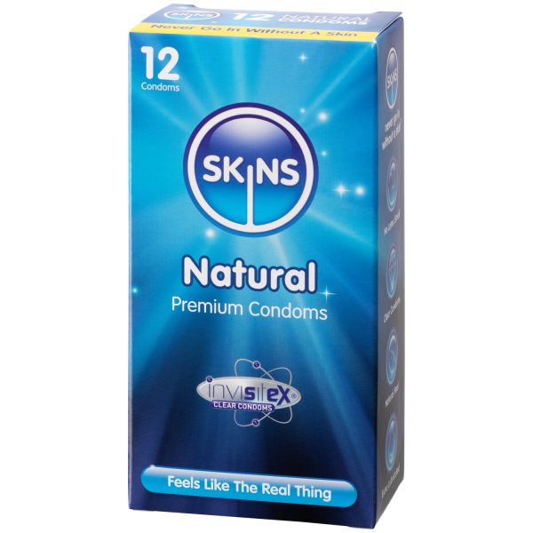 Skins Natural Normal Condoms 12 pcs Clear