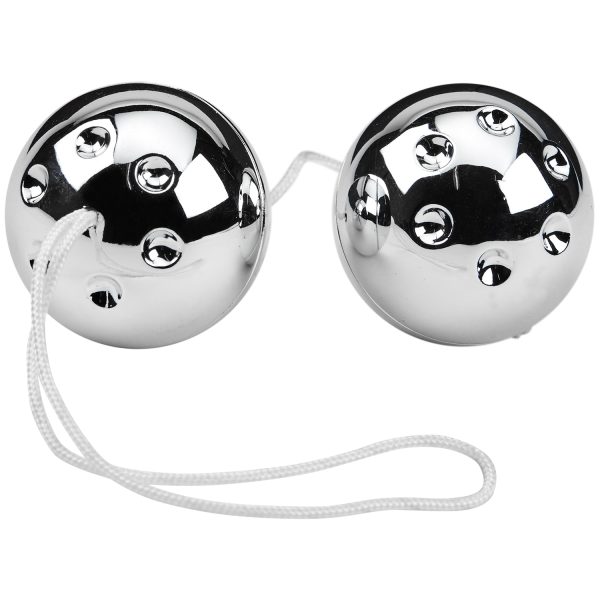 Silver Balls Pleasure Beads Silver