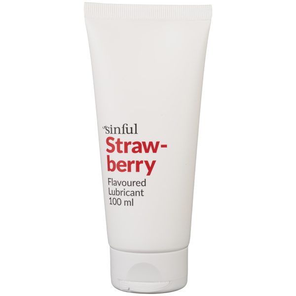 Sinful Strawberry Flavoured Lubricant 100 ml Clear