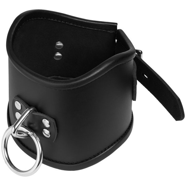 Strict Leather Locking Posture Collar Black L