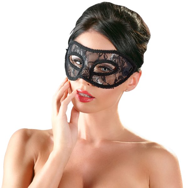 Cottelli Lace Mask Black One Size