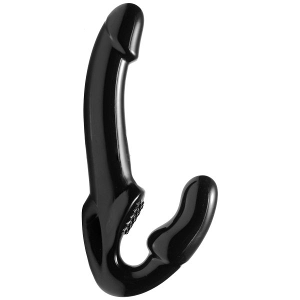 Strap U Revolver Strapless Strap On Dildo Black