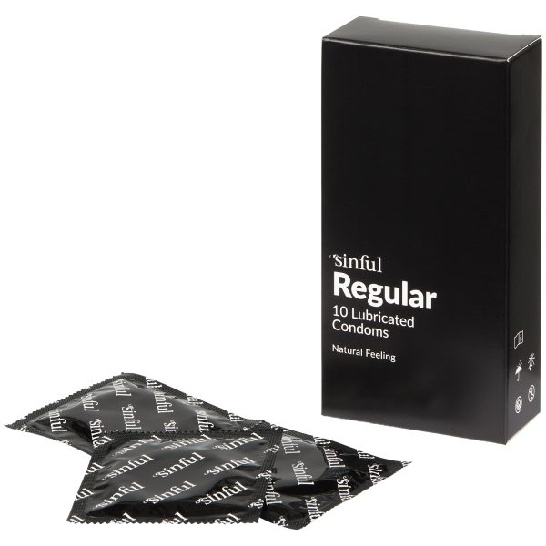 Sinful Regular Condoms 10 pack Clear