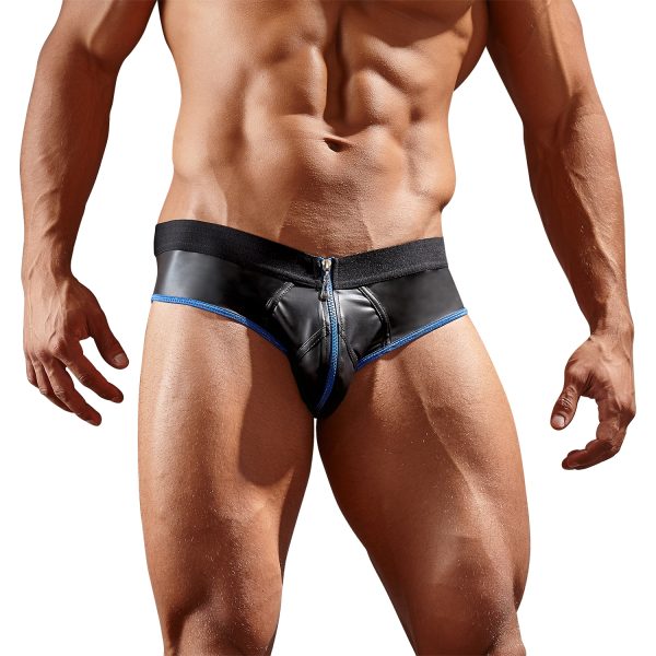 Svenjoyment Neoprene Jock with Zipper Blue L