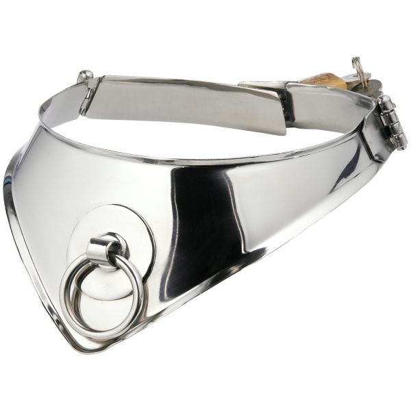 Kiotos Cleopatra Lockable Metal Collar with O ring Silver