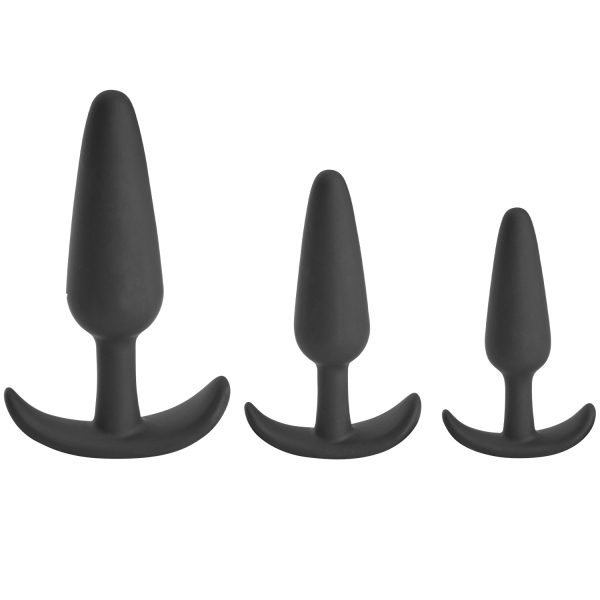 Sinful Sailor Triple Butt Plug Set Black