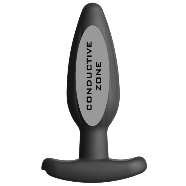 ElectraStim Silicone Noir Rocker Butt Plug Medium Black