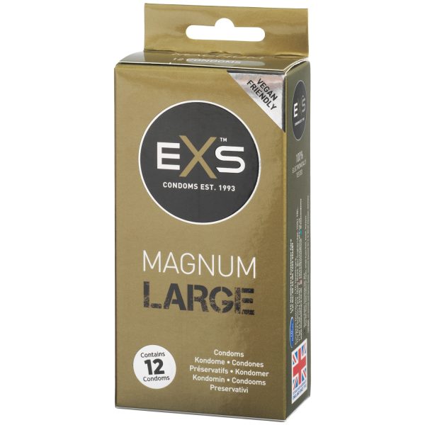 EXS Magnum Large Condoms 12 Pack Clear