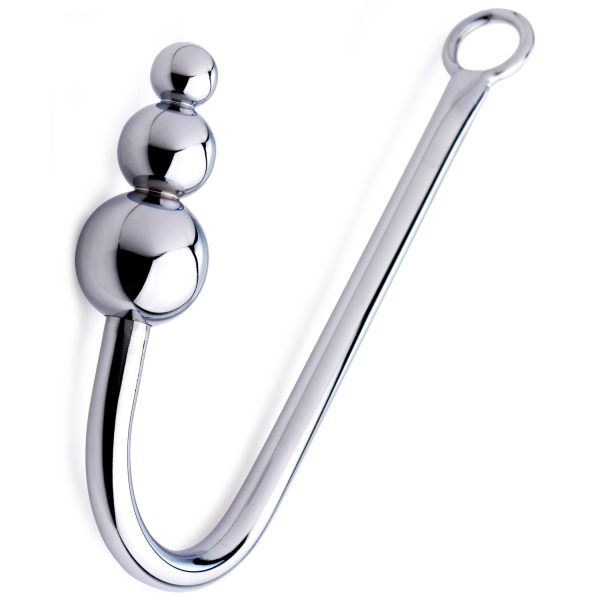 Master Series Beaded Anal Hook Silver