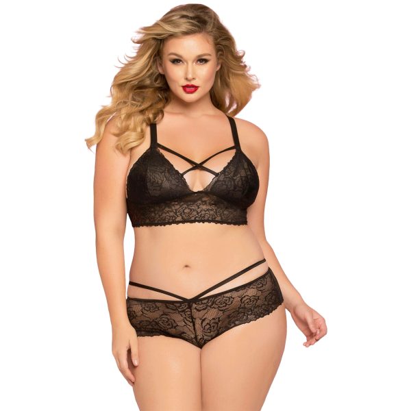 Seven til Midnight Bianca Lace Bra Plus Size Black 3XL4XL