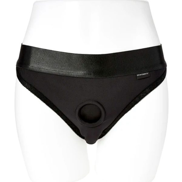 Sportsheets EmEx Crotchless Harness Black M