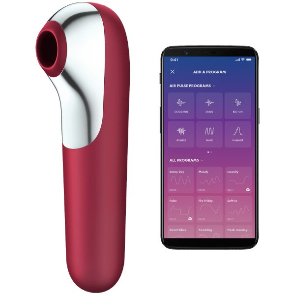 Satisfyer Dual Love Clitoral Stimulator Red