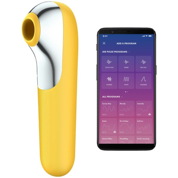 Satisfyer Dual Love Clitoral Stimulator Yellow