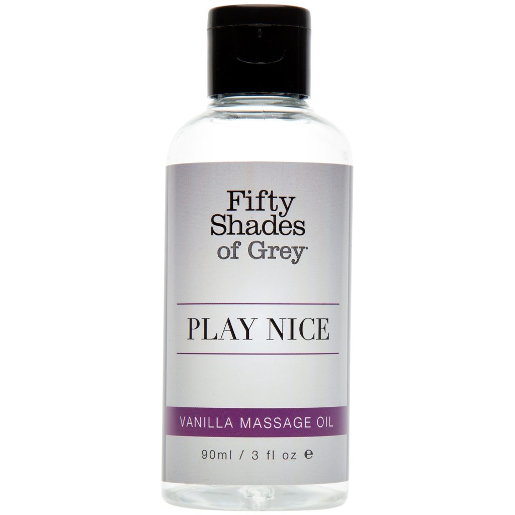 Fifty Shades Of Grey Play Nice Vanilla Massage Oil 90 ml Clear