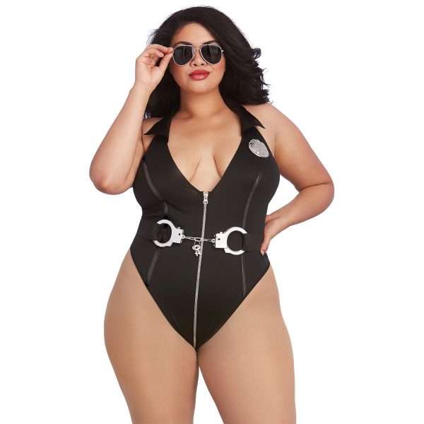 Dreamgirl Cop Teddy Plus Size Black Plus size