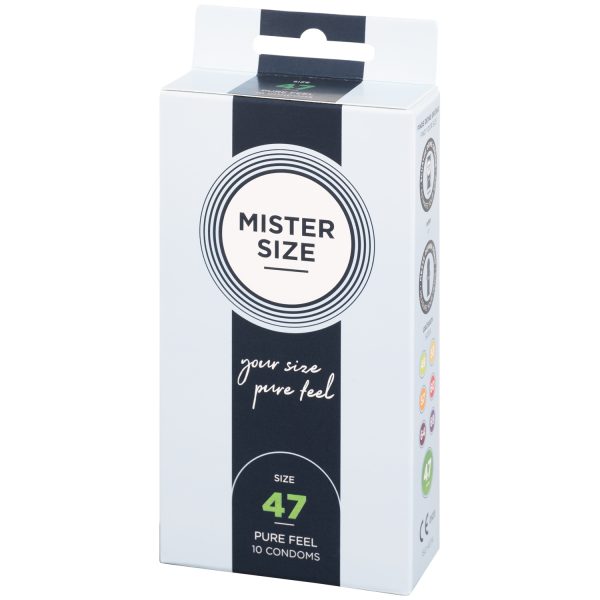 Mister Size Pure Feel Condoms 10 pcs Clear L