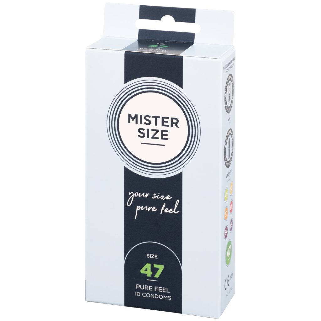 Mister Size Pure Feel Condoms 10 pcs Clear 2XL