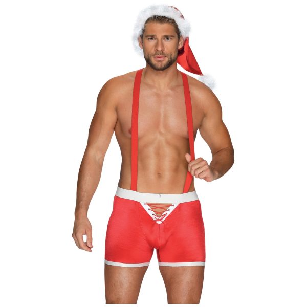 Obsessive Mr Claus Set Black 2XL