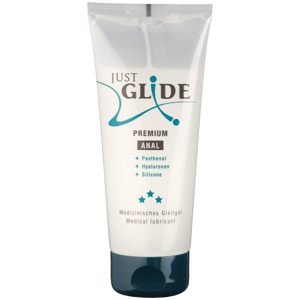 Just Glide Premium Silicone based Anal Lubricant 200 ml Clear