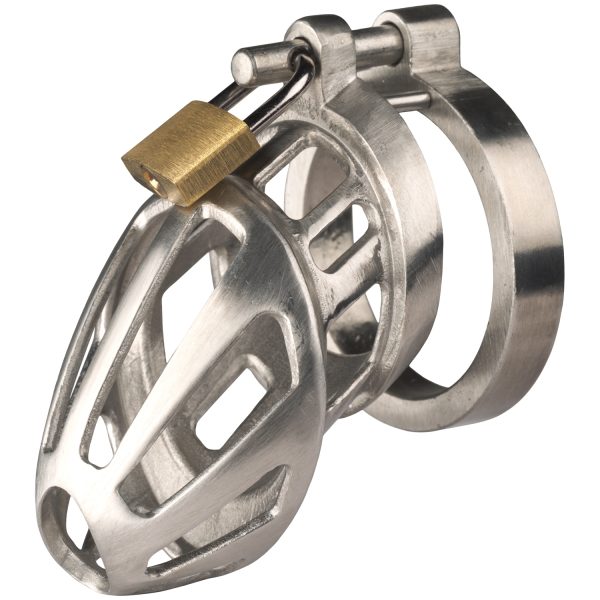 Bon4ML Solid Steel Chastity Device Silver S