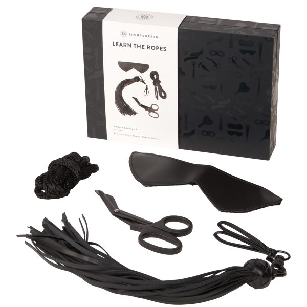 Sportsheets Learn The Ropes Bondage Box Black