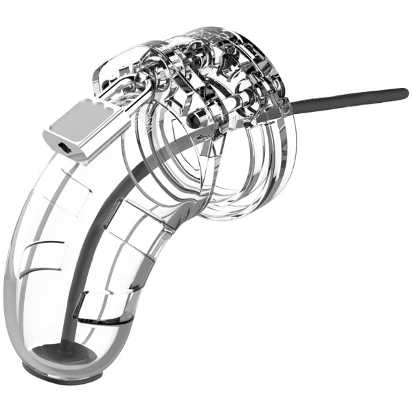 Mancage 15 Chastity Device with Urethral Sounding Clear