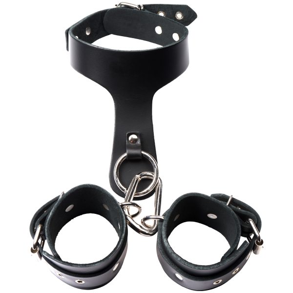 Zado Bondage Set Collar with Cuffs Black