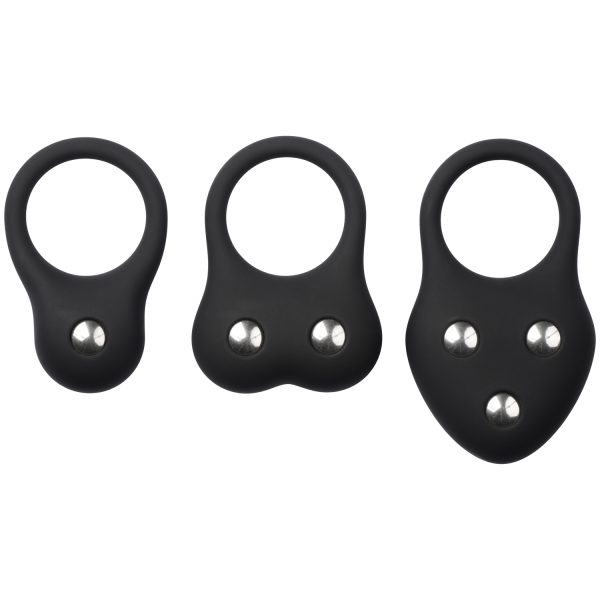 MRMEMBR Ball Stretcher and Penis Training Kit 3 pcs Black